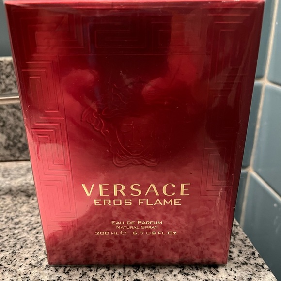 Versace Flame bundle gift set 6.7 cologne & huge weekend bag